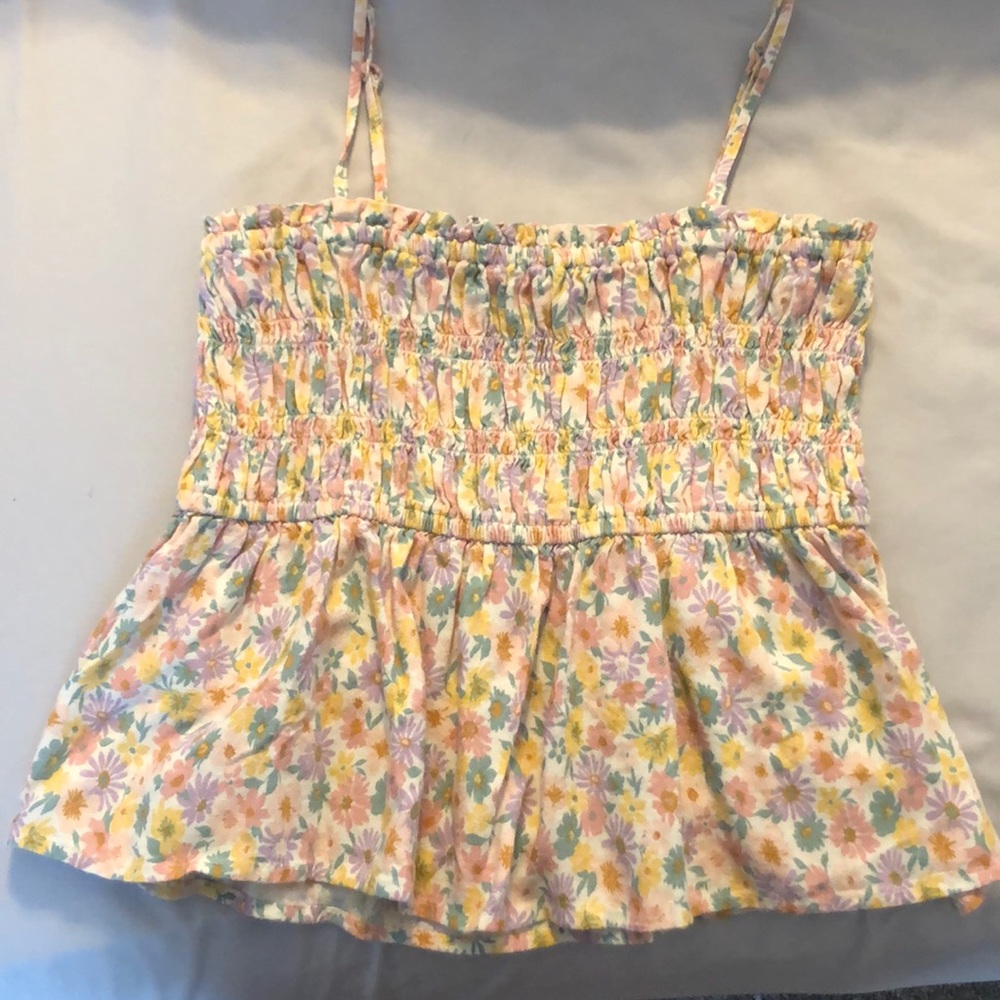 American Eagle floral Tube top